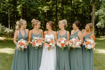 Photo: Macey Northern Photography romantic summer updo bridal party hair indiana