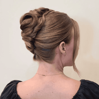 french twist updo elegant classic wedding hairstyle
