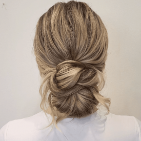 Romantic, Soft Low Updo